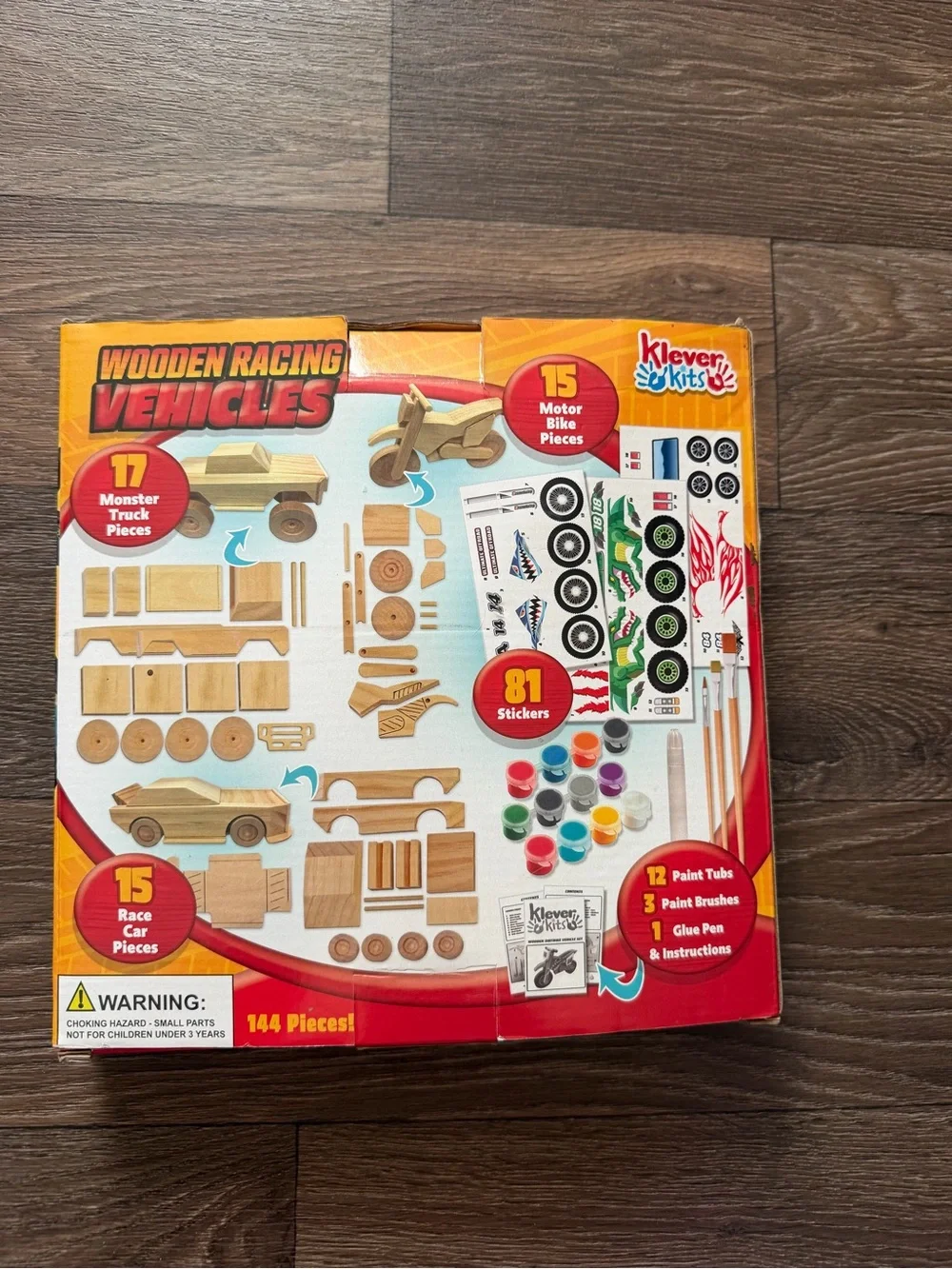 Wooden Racing Vehicles Building Kit